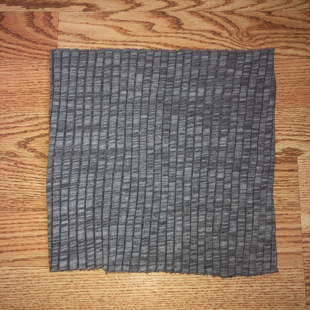 Heather Gray Sweater Tube Top